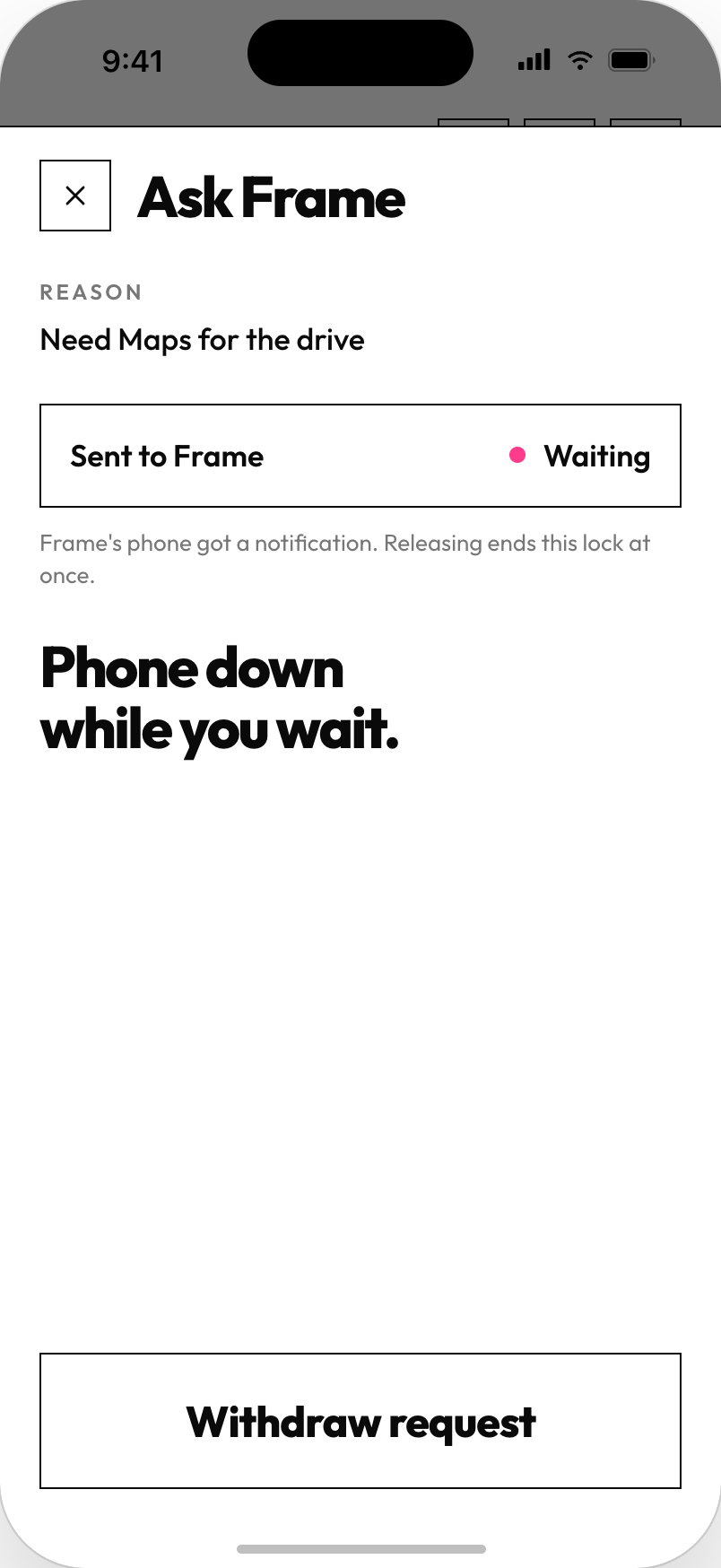 Sent to partner, waiting